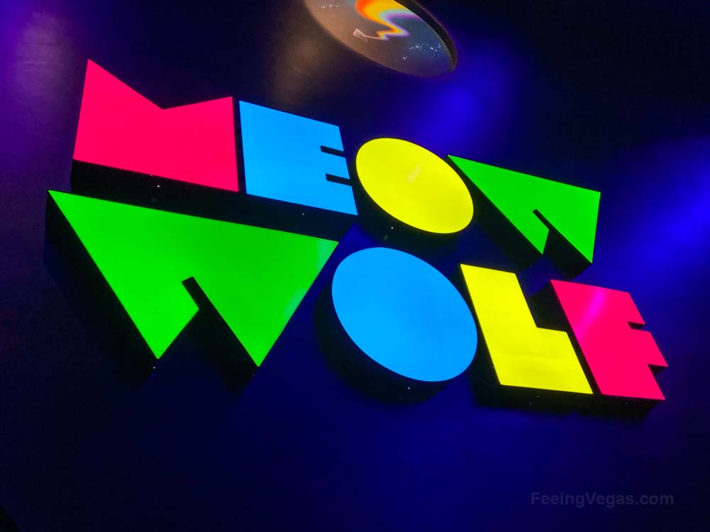 What Is AREA 15 in Las Vegas? (10+ AMAZING Things To See & Do) 13 Colorful Meow Wolf sign at AREA 15.