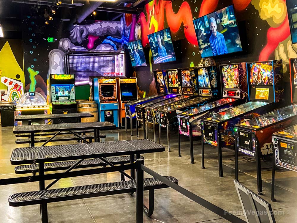 What Is AREA 15 in Las Vegas? (10+ AMAZING Things To See & Do) 6 Emporium Arcade inside AREA 15 in Vegas.
