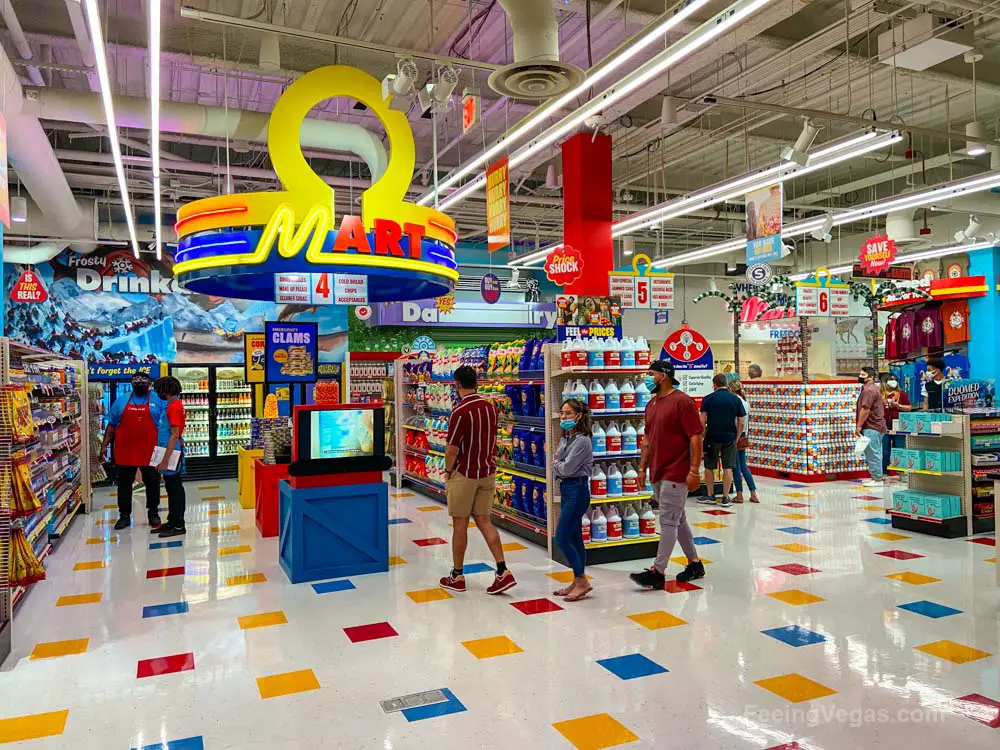 What Is AREA 15 in Las Vegas? (10+ AMAZING Things To See & Do) 12 A look inside Omega Mart by Meow Wolf.