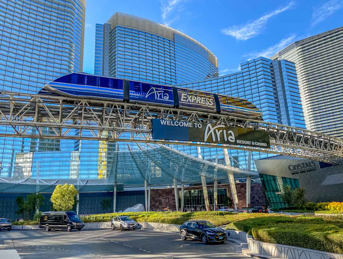 Vdara vs Aria (Prices, Rooms, Restaurants, & Nightlife) 15 ARIA Express Tram