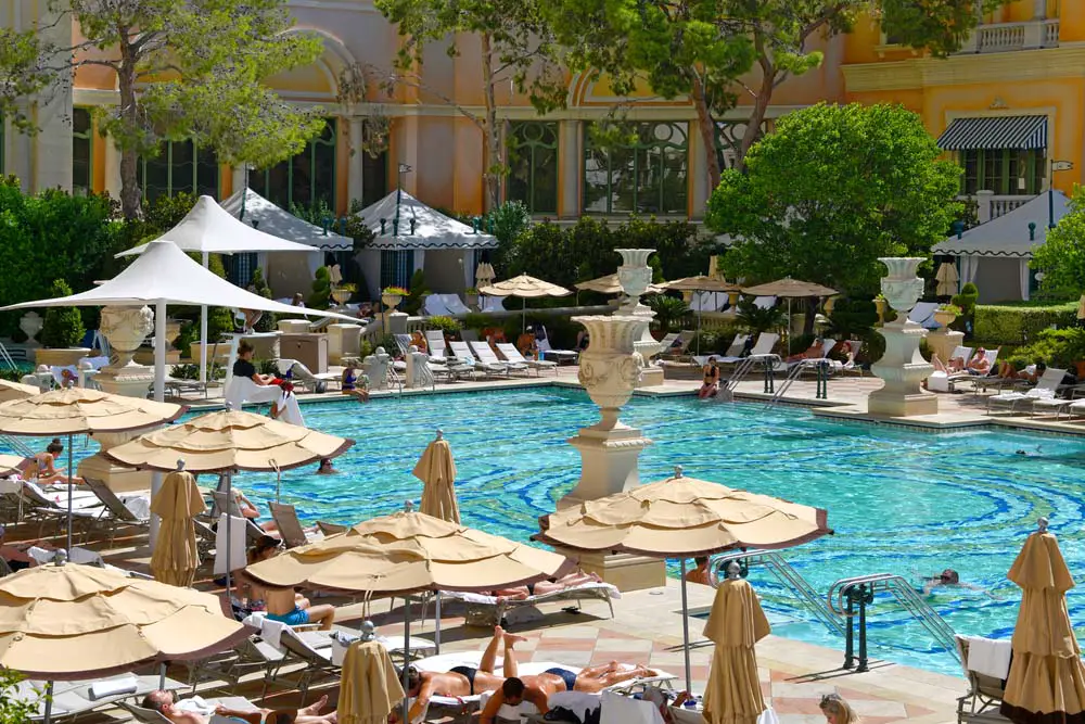 Bellagio Pool: 21 Answers You Should Know (Bellagio Las Vegas) 3 One of the pools at Bellagio Hotel & Casino in Las Vegas.