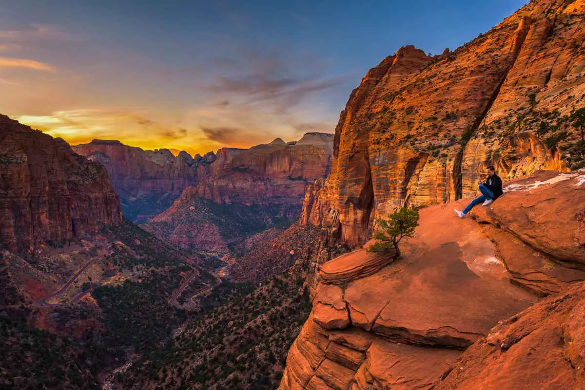 How to See Zion National Park in One Day (Explore!) 3 The Canyon Overlook trail is a short walk that is perfect for one day visitors to Zion.