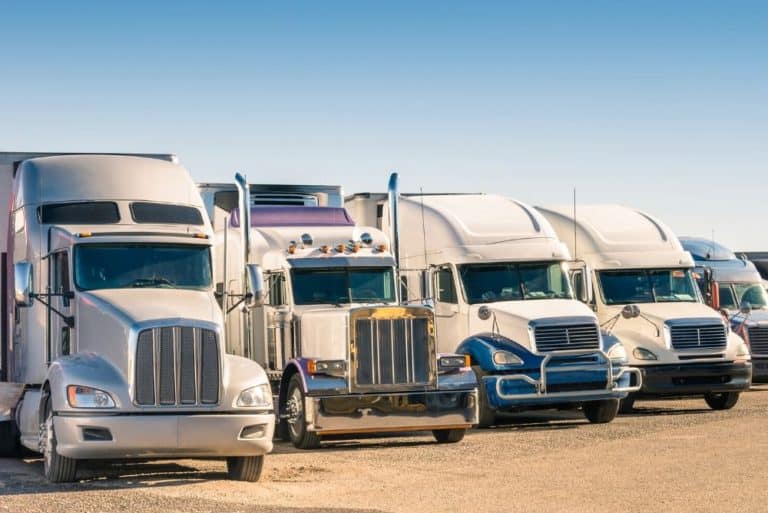 Semi-truck parking at casinos in Las Vegas