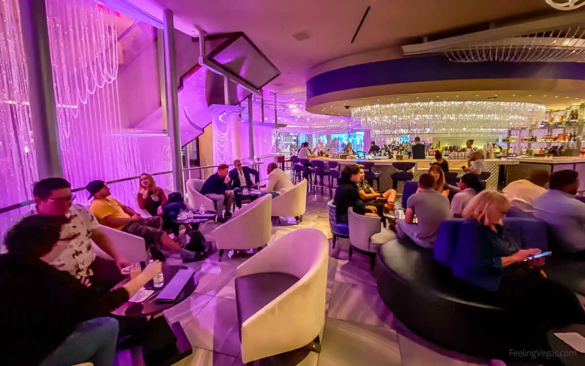 Sip in Style: The Chandelier Bar Las Vegas Unveils a World of Crystal Elegance and Artful Mixology 2 Main floor level at The Chandelier Bar at The Cosmopolitan in Las Vegas.
