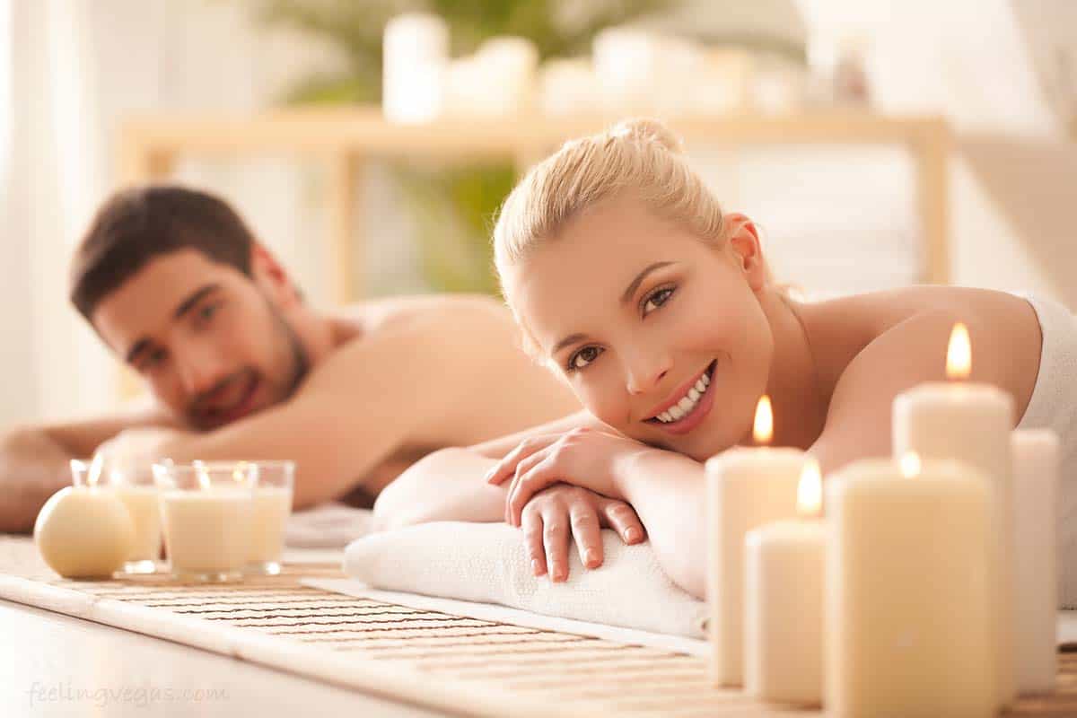 10 Romantic Things to Do in Las Vegas for Couples 3 A couple having a spa treatment