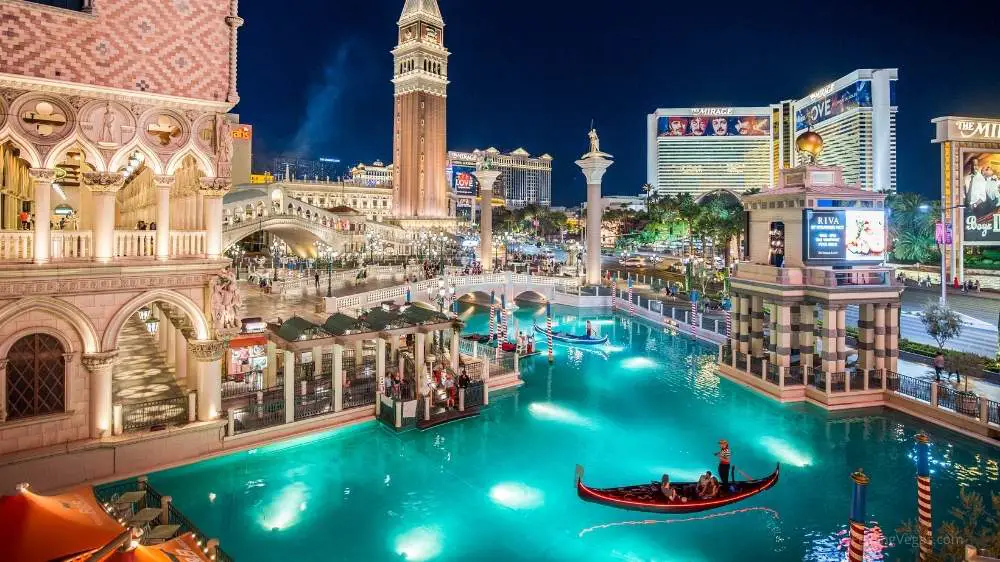 The Cost of a Trip to Las Vegas (Let's Break it Down) 4 The Venetian at night: What are entertainment costs in Las Vegas