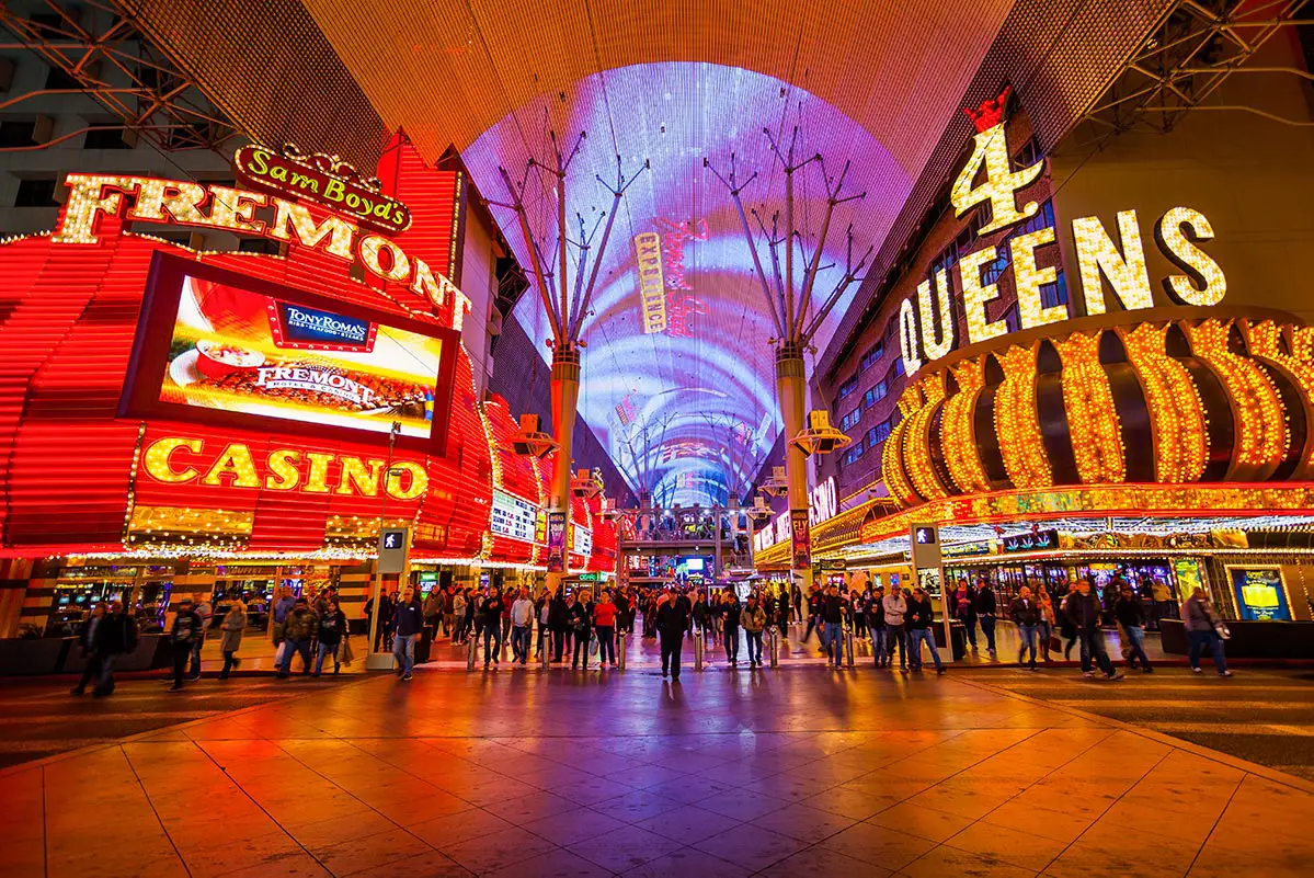 7 Costly Mistakes New Visitors Make When Navigating Las Vegas: Tips for a Thrilling Adventure 3 Fremont Street Experience at Night (Free Image)
