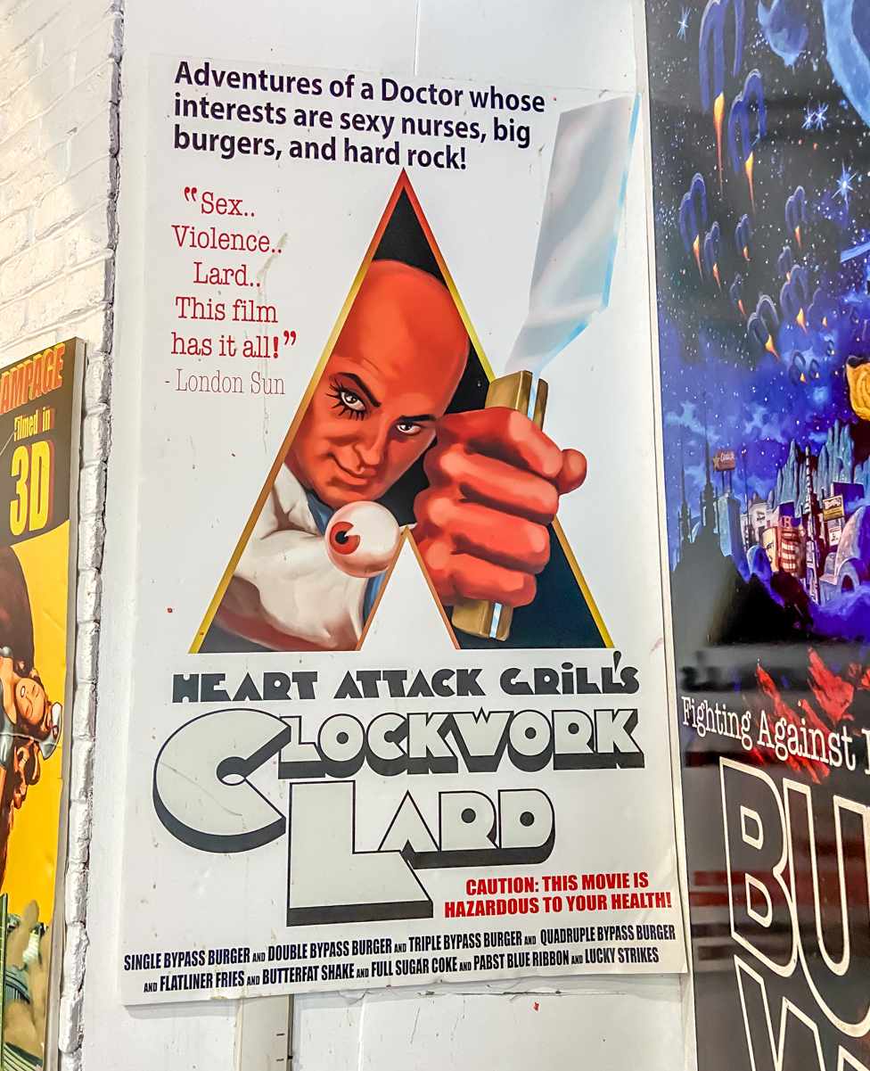 Heart Attack Grill Menu, Prices, & Hours (Las Vegas Restaurant) 12 funny movie poster heart attack grill