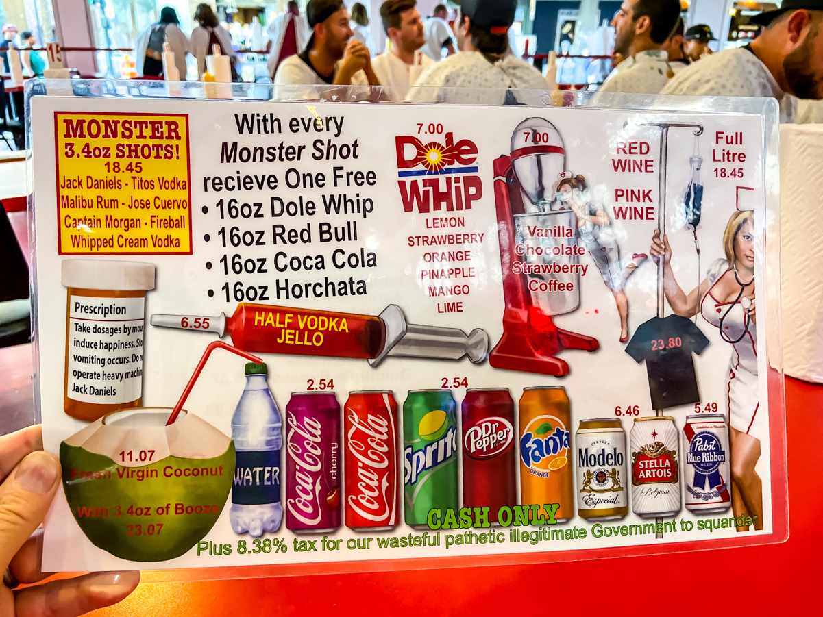 Heart Attack Grill Menu, Prices, & Hours (Las Vegas Restaurant) 5 Heart Attack Grill dessert and drink menu