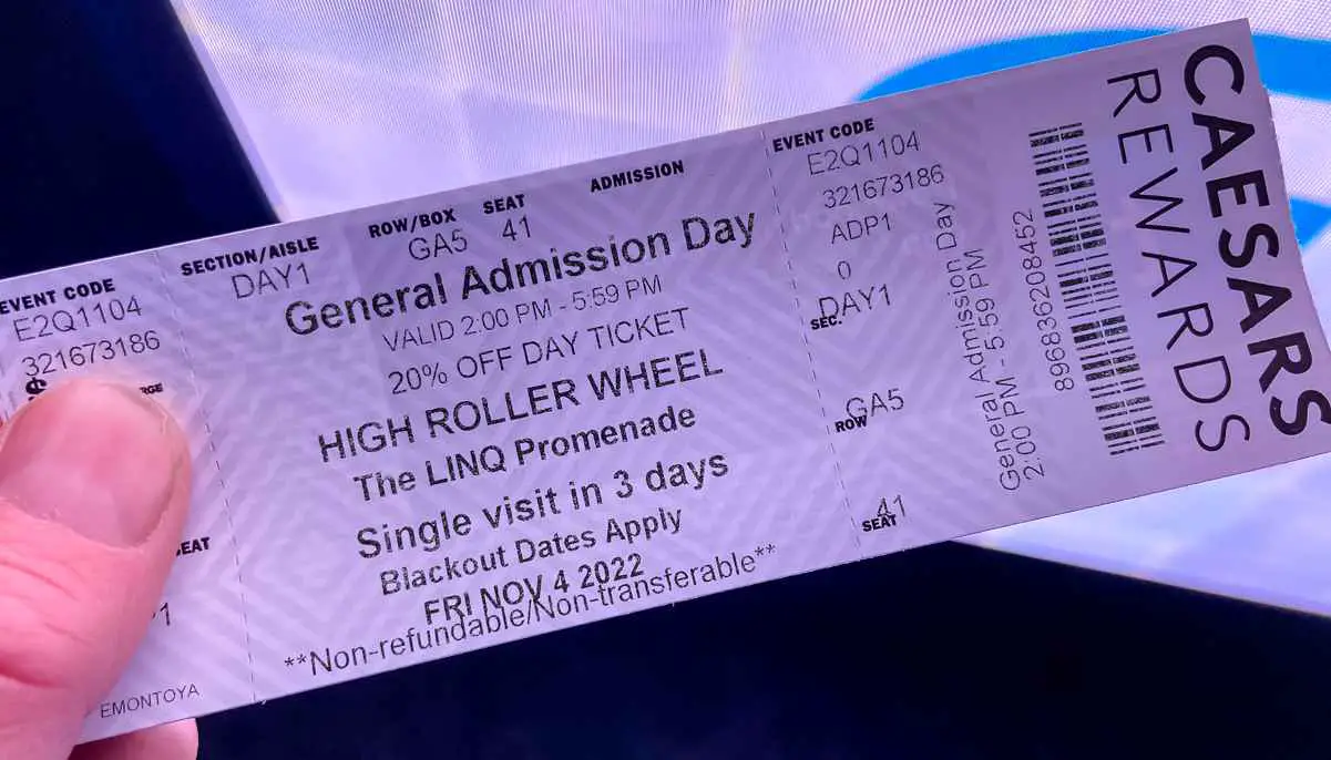 High Roller Las Vegas Cost (Best Times to Ride) 3 high roller ticket las vegas