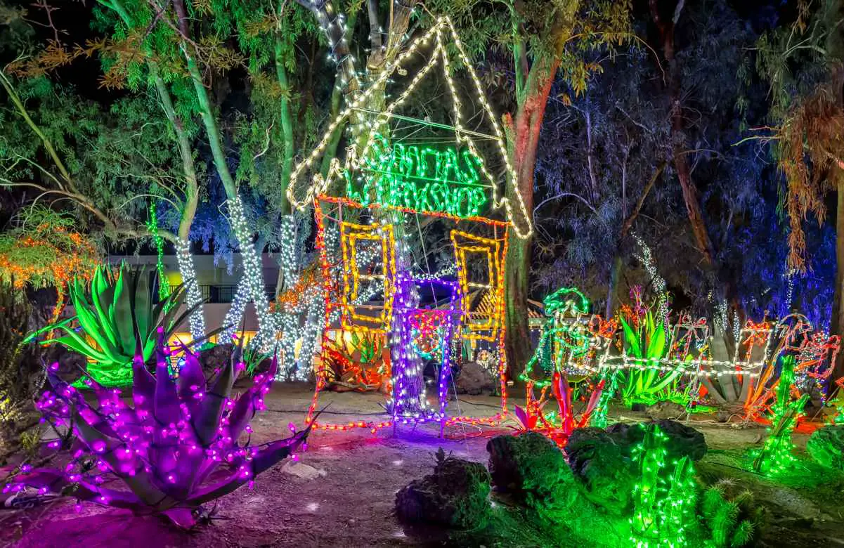 Ethel M's Annual Holiday Cactus Garden Christmas Lights 2023 11 To see the holiday lights at Ethel M Chocolate Factory costs only $1