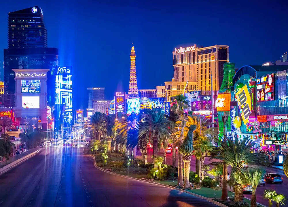 The Cost of a Trip to Las Vegas (Let's Break it Down) 1 The Strip at night: How much for trip to Las Vegas