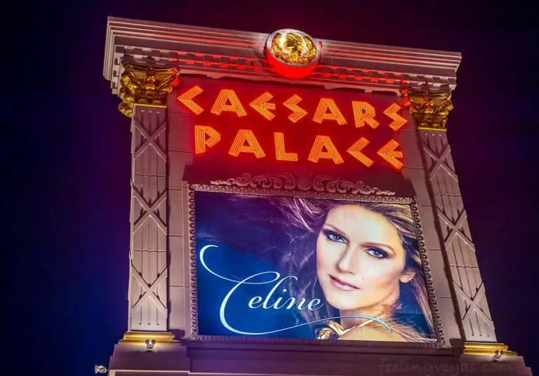 Celine Dion in residency at Caesars Palace Las Vegas