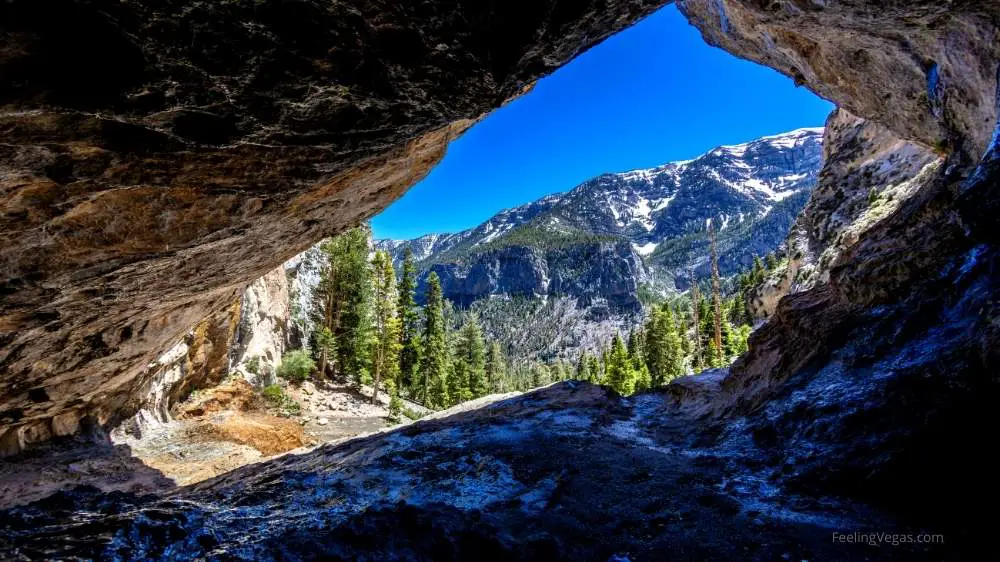 10 Secret Nature Escapes Hidden Beyond the Las Vegas Neon 4 Mount Charleston with snow near Las Vegas