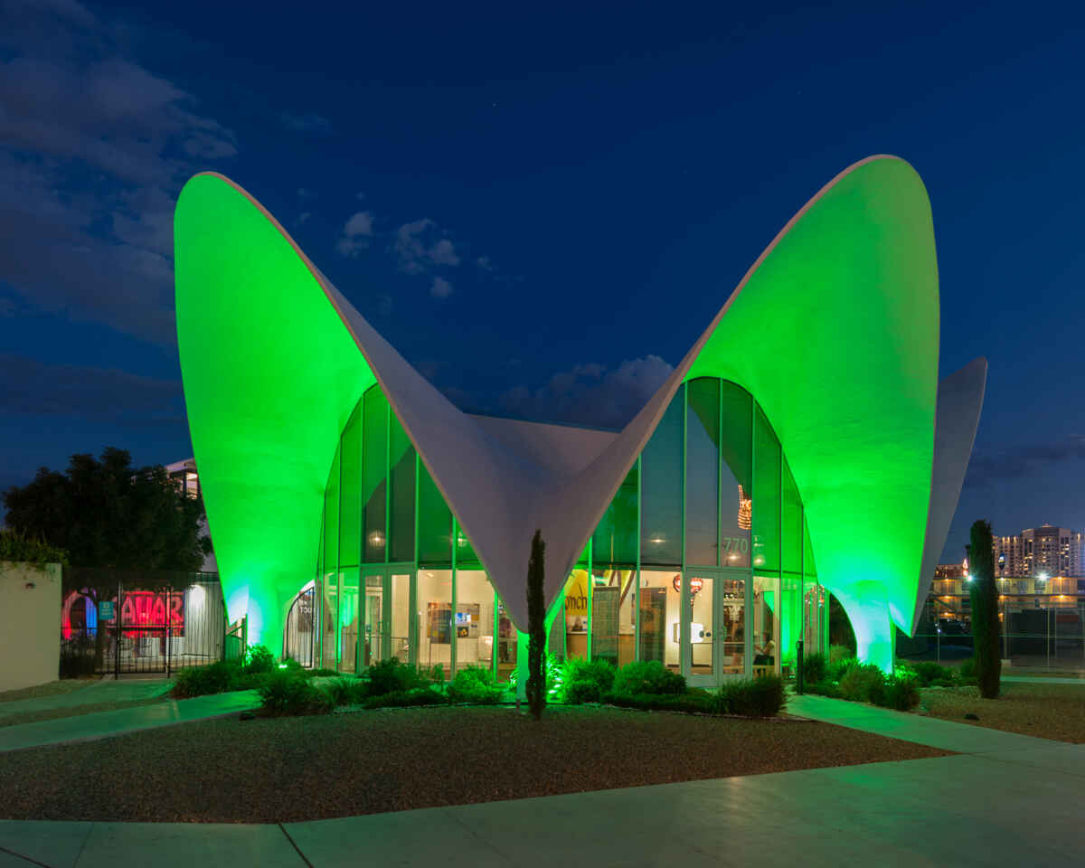 Is The Neon Museum Better Day or Night? (Neon Boneyard) 4 The visitor center at the Neon Museum Las Vegas
