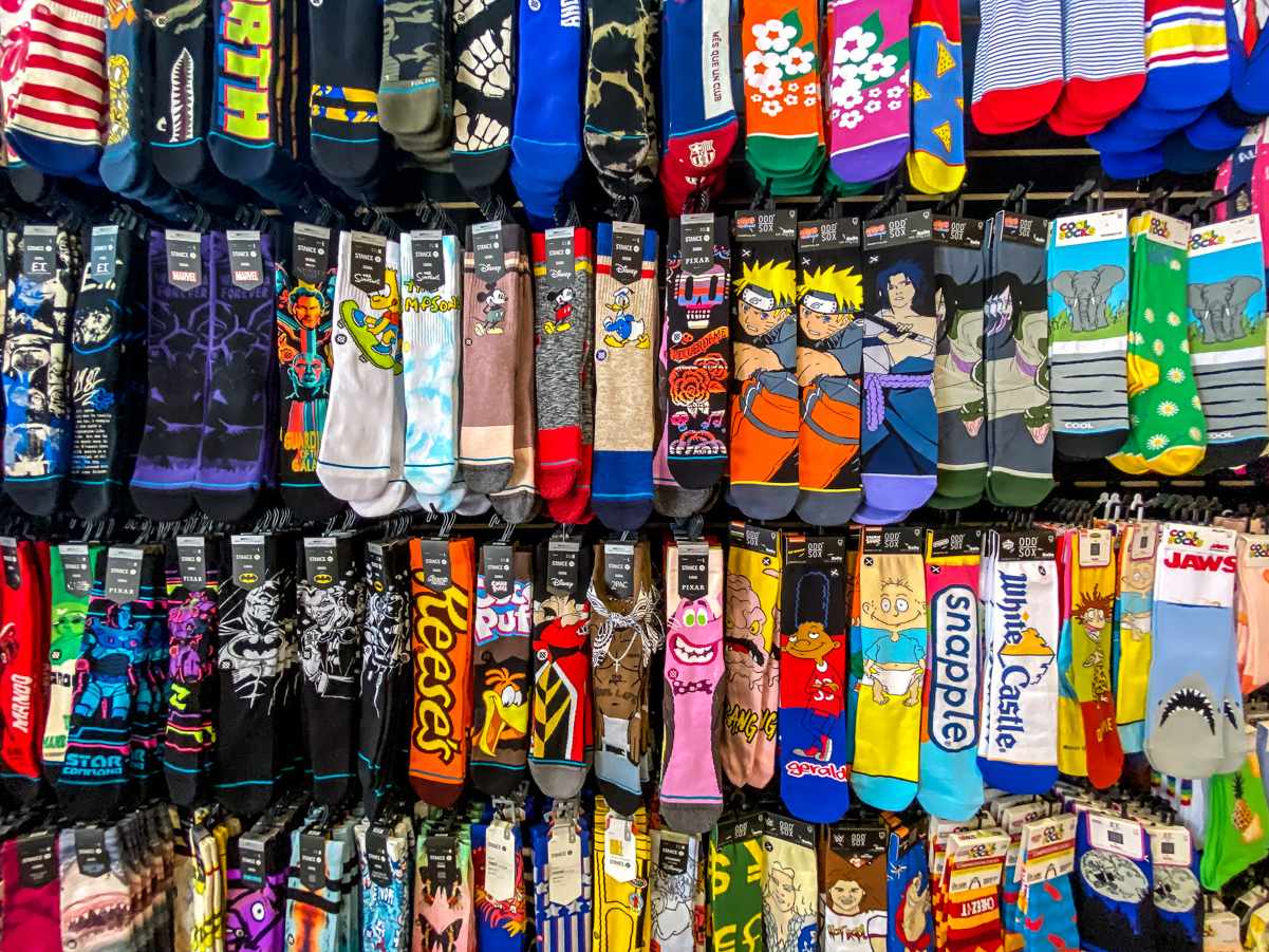 The LINQ Promenade On The Vegas Strip (The Ultimate Guide) 4 novelty socks at socks and bottoms in las vegas
