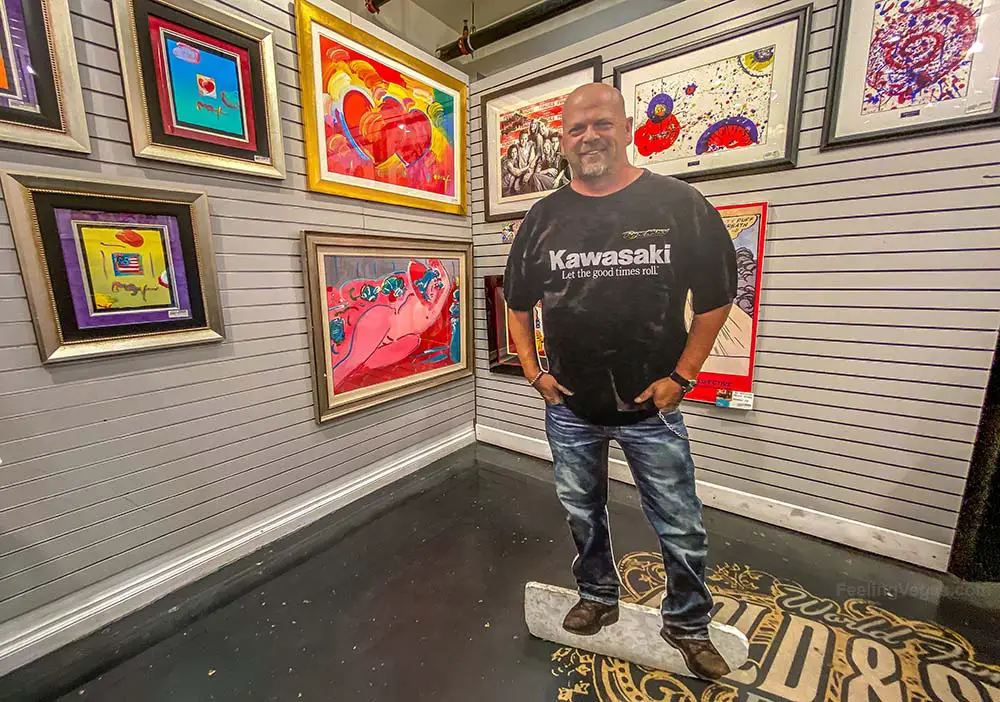 Visit The Pawn Stars Shop in Las Vegas, NV (What to Know) 4 Cut out of Rick Harrison of Pawn Stars fame at the Gold & Silver Pawn in downtown Las Vegas.
