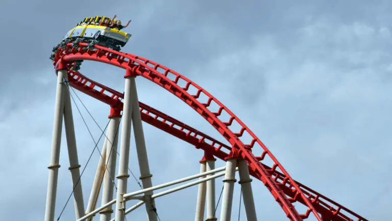 Riding The Big Apple Coaster in Las Vegas