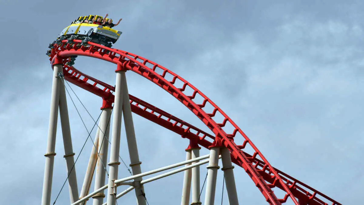 Big Apple Roller Coaster: An Unforgettable Las Vegas Experience! 2 Riding The Coaster in Las Vegas