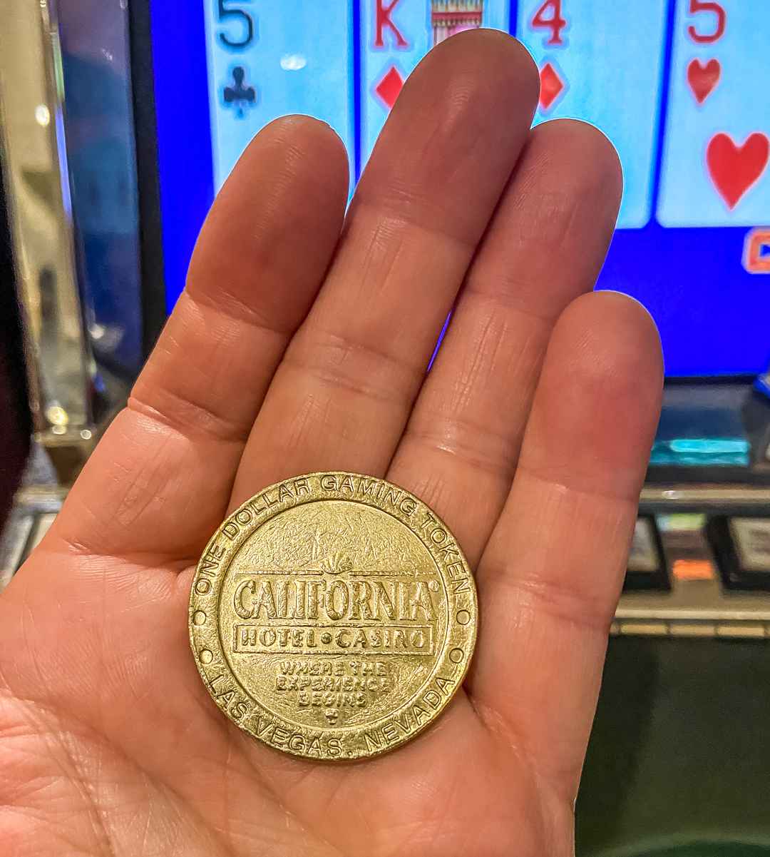 Coin Operated Slot Machines in Las Vegas - Where to Play! (Map) 3 Dollar slot machine coin in Vegas at California Hotel & Casino