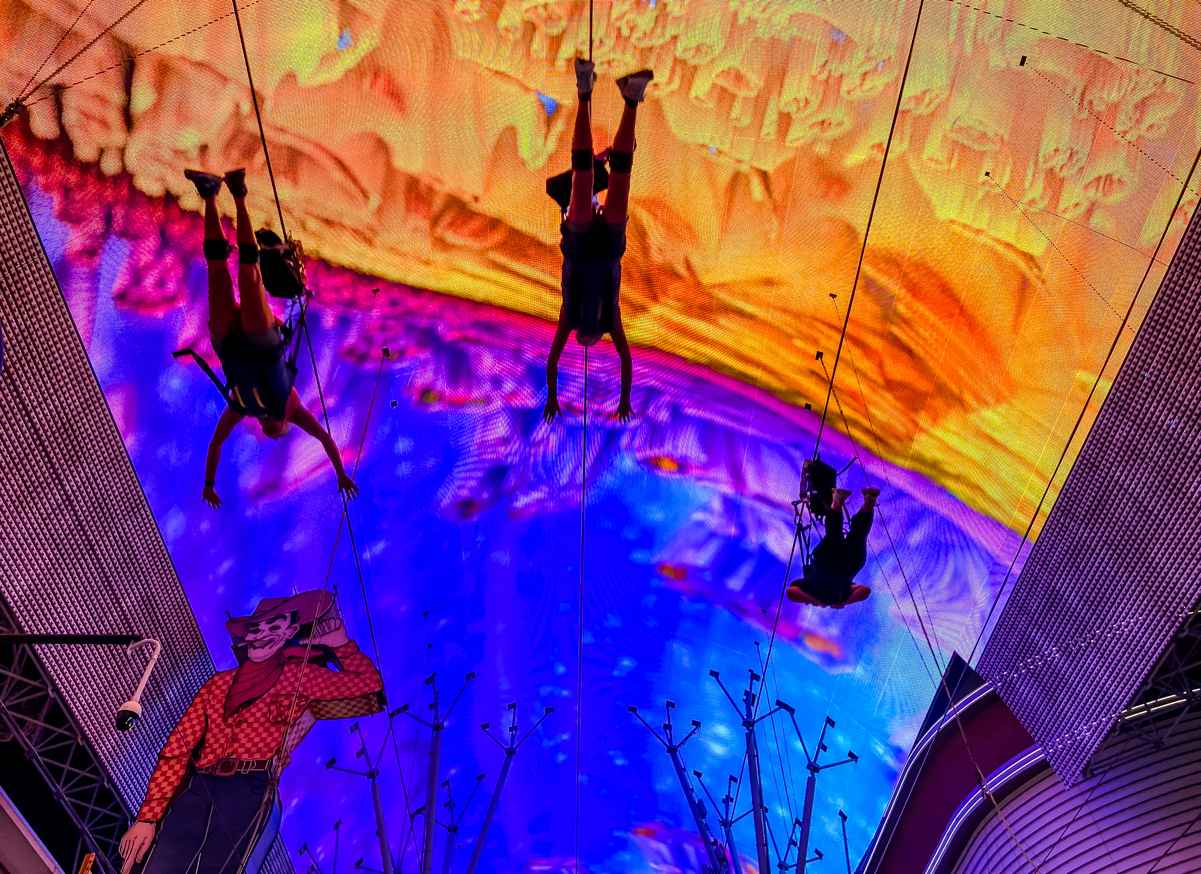 4 BEST Ziplines in Las Vegas (Ziplining Prices & Top Speeds) 2 Slotzilla zipline in downtown Las Vegas is the best zipline in town.