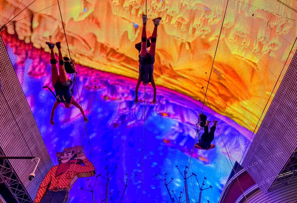 Ziplining in Las Vegas: 4 Best Vegas Zipline Experiences 1 Slotzilla Zipline downtown Las Vegas