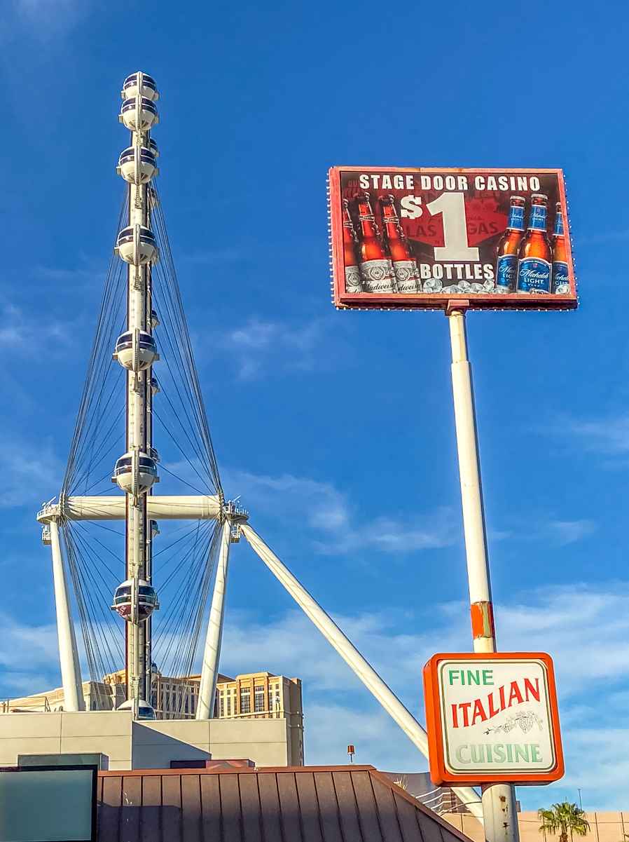Stage Door Casino Las Vegas: Cool Dive Bar Near the Strip! 3 How To Get to the Stage Door Casino. You'll find it near the High Roller.