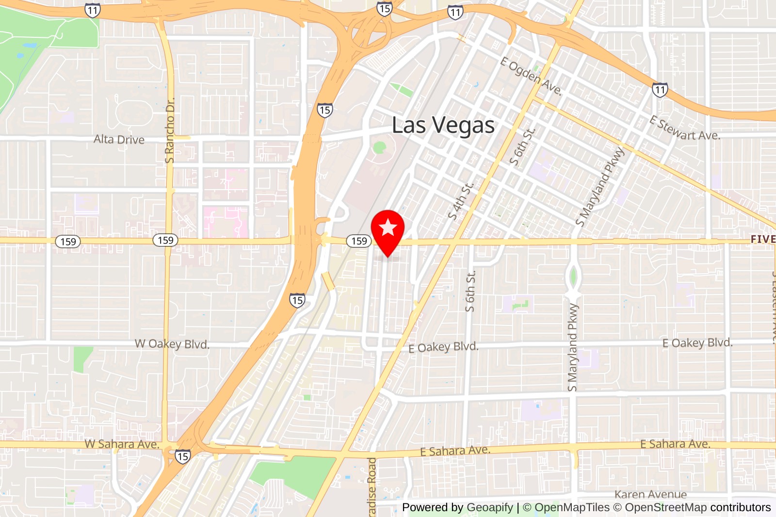 Esther’s Kitchen location in Las Vegas on Google Maps