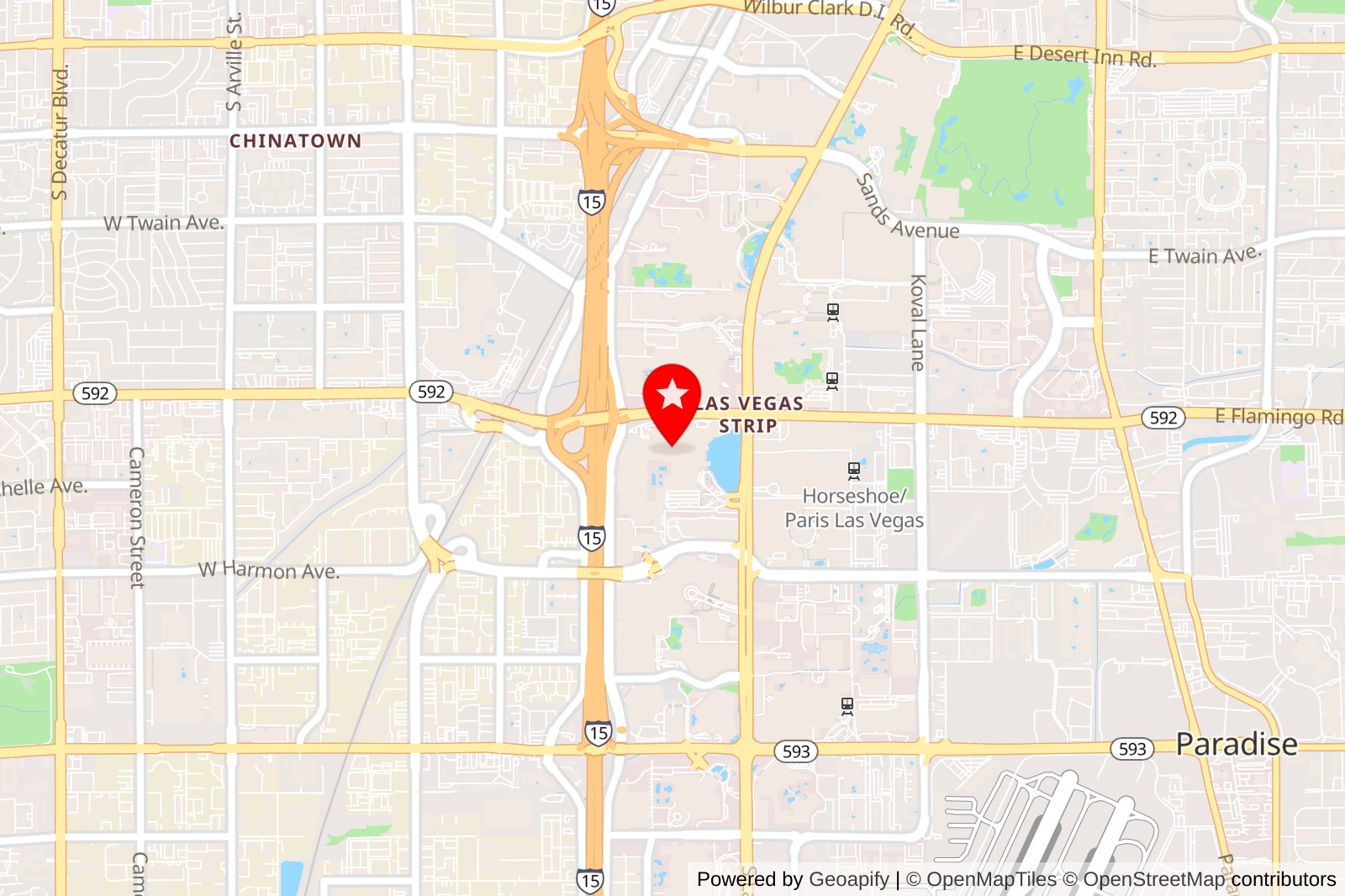 Le Cirque location in Las Vegas on Google Maps