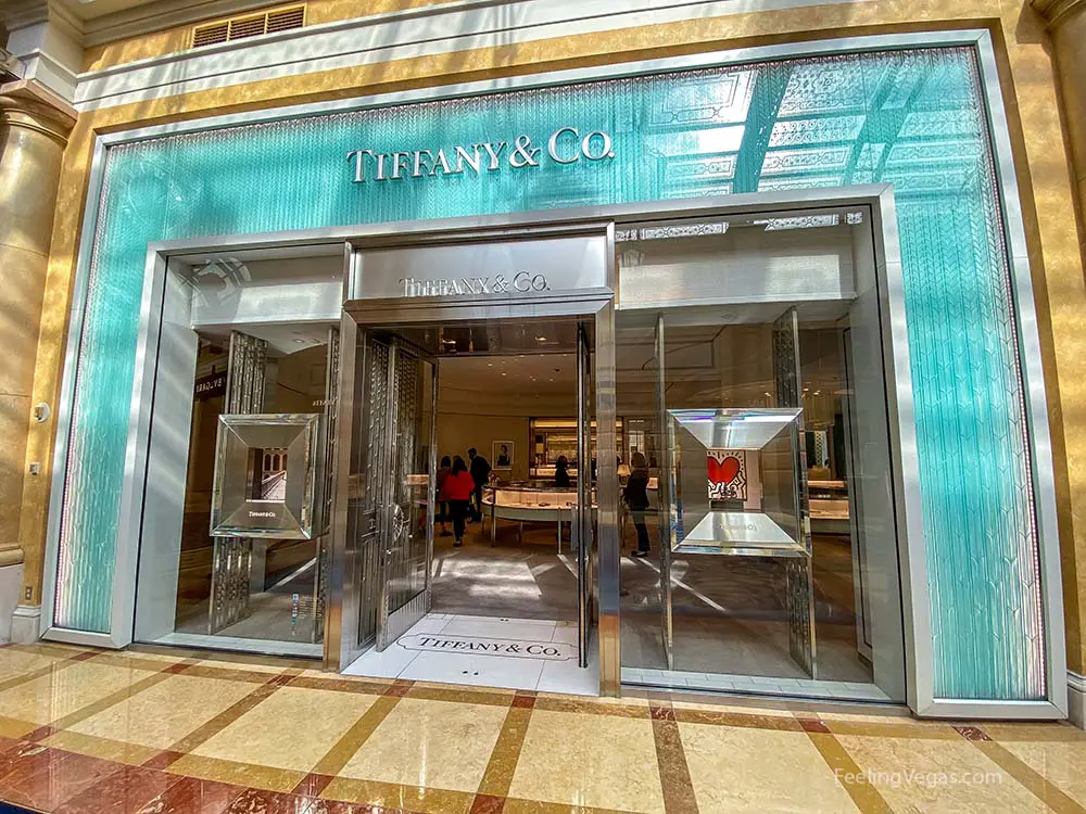 Bellagio Shops: Shopping at Via Bellagio (Las Vegas) 5 Tiffany & Co. at the Bellagio shops.